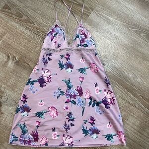 Victoria’s Secret Lavendar Floral Slip Dress/lingerie